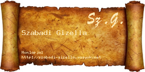 Szabadi Gizella névjegykártya